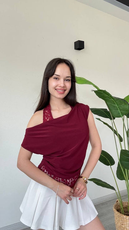 Luna Dantel Detaylı Bluz