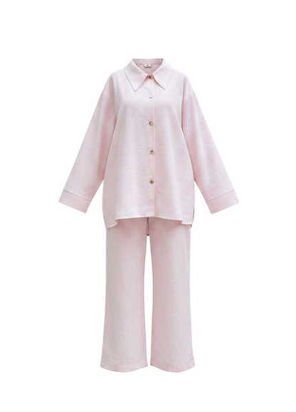 Soft Blush Keten Takım